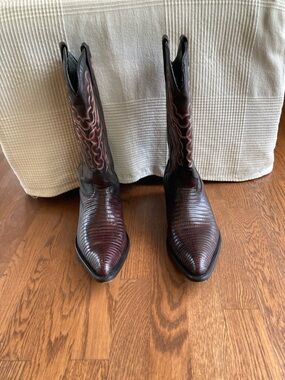 Genuine Lizard Cowboy Boots